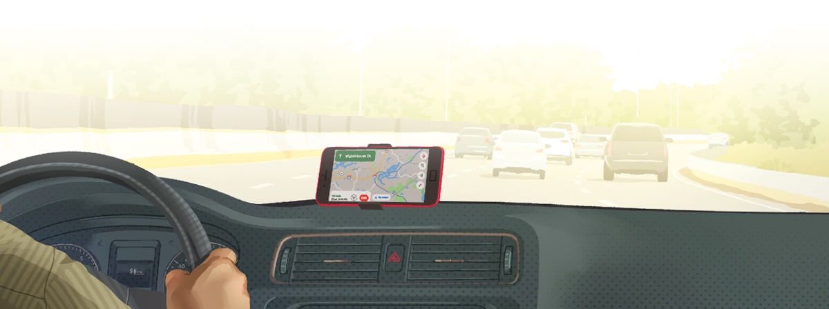 Ned sẽn kẽnd sor zug ne mobilli. GPS n be taablo de boorã zugu, n sõngd-a t’a tõe n kell n pa so-sõngã zugu.
