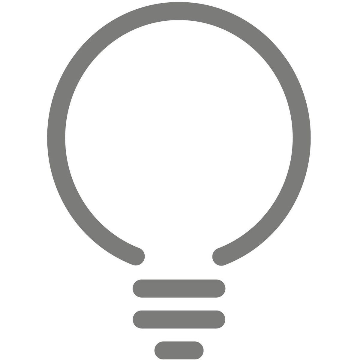 Sebiji mentol lampu.