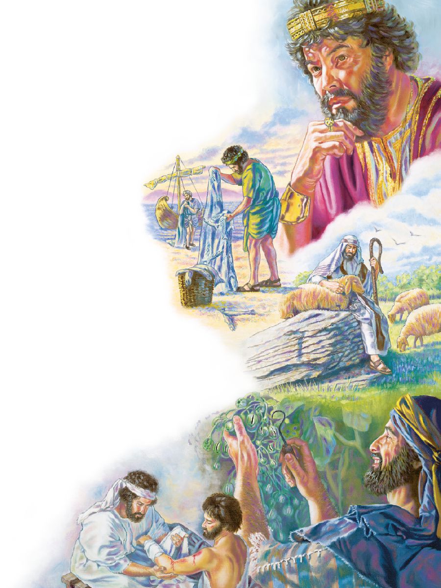 Salamun, Pietru u Ġwanni, Mosè, Luqa, u Għamos