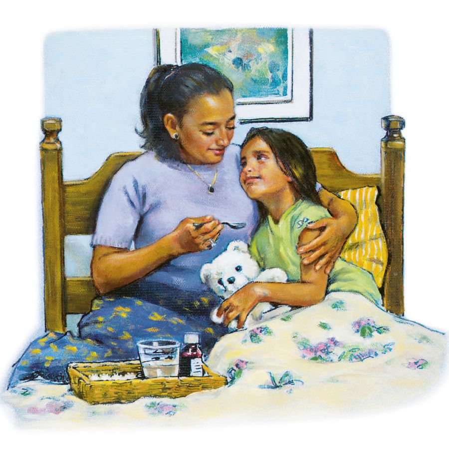 Mara żżomm lit-tifla tagħha li ma tiflaħx u tagħtiha xi mediċina