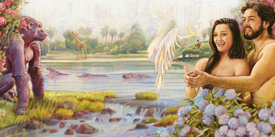 Adam u Eva fil-ġnien tal-Għeden