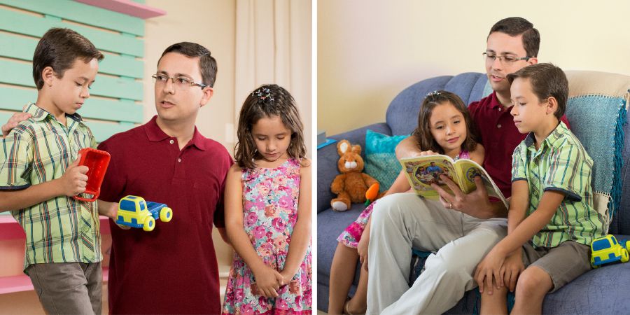 Missier jaqra mill-ktieb Tgħallem mill-Għalliem il-Kbir lil uliedu