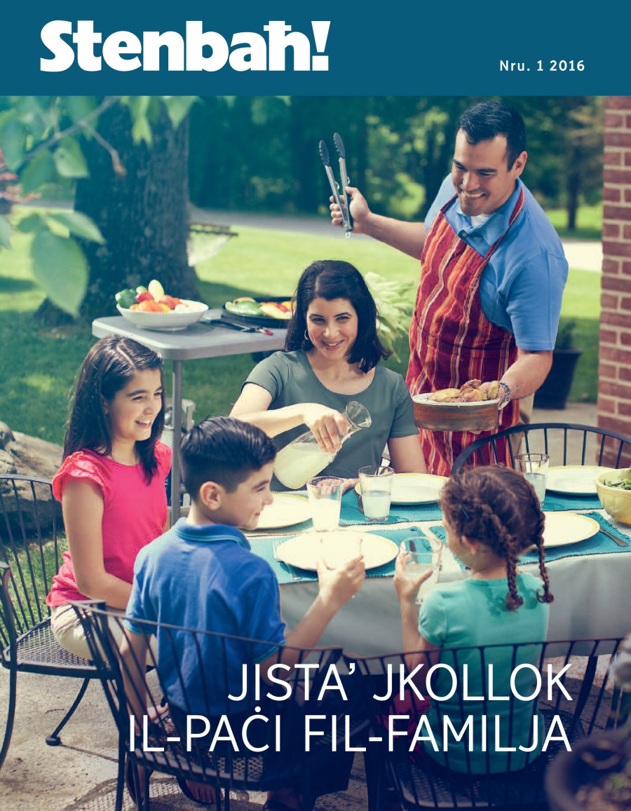 Ir-rivista Stenbaħ! Nru. 1 2016 | Jistaʼ jkollok il-paċi fil-familja