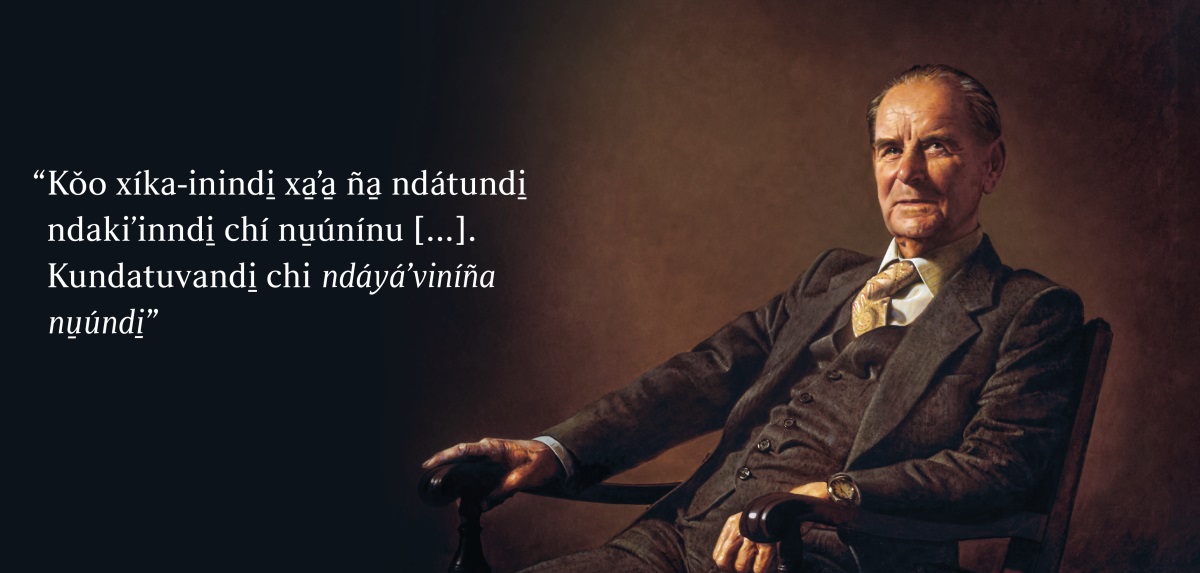 Ta̱ hermano Frederick Franz. Chí síi̱nra va̱xi tu̱ʼun yóʼo “Kǒo xíka-inindi̱ xa̱ʼa̱ ña̱ ndátundi̱ ndakiʼinndi̱ chí nu̱únínu [...]. Kundatuvandi̱ chi ndáyáʼviníña nu̱úndi̱”