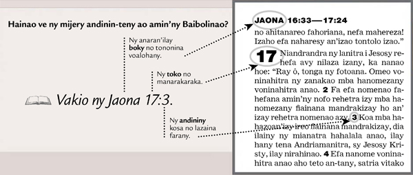 Sample of a scripture reference