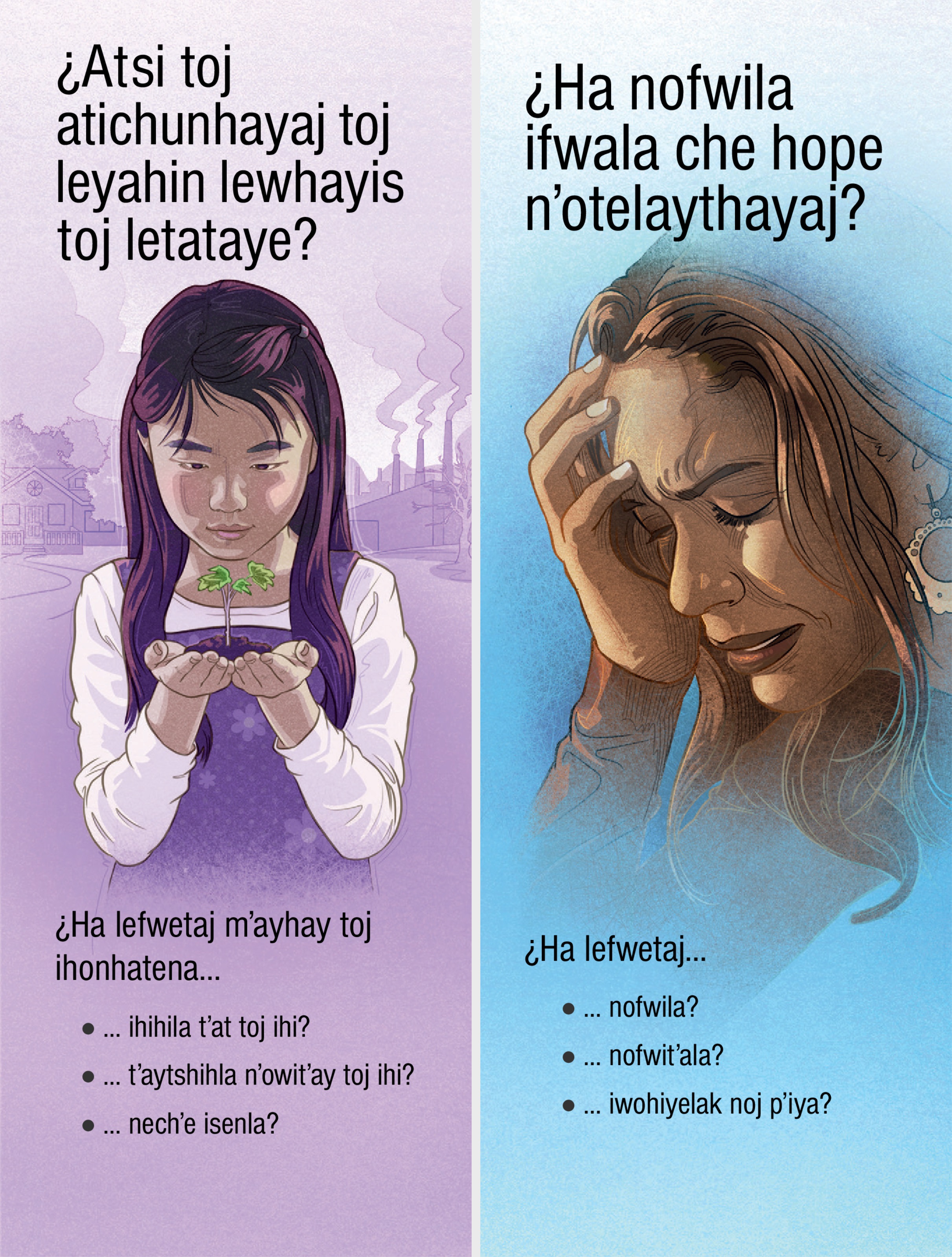 Nʼolesaynhay toj nipitesa «¿Atsi toj atichunhayaj toj leyahin lewhayis toj letataye?» wet «¿Ha nofwila ifwala che hope nʼotelaythayaj»?
