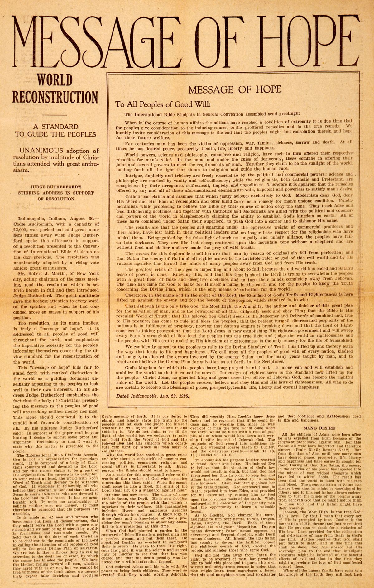 ǂKhanib “Message of Hope” ti hâ haisi-amsa ǃkhōǂgā hâb.