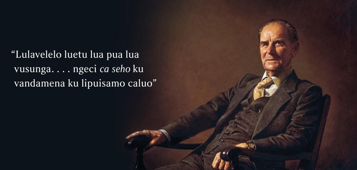 Muanetu Frederick Franz. Kaha ku mukulo ueni kuli mezi, ““Lulavelelo luetu lua pua lua vusunga. . . . ngeci ca seho ku vandamena ku lipuisamo caluo.”