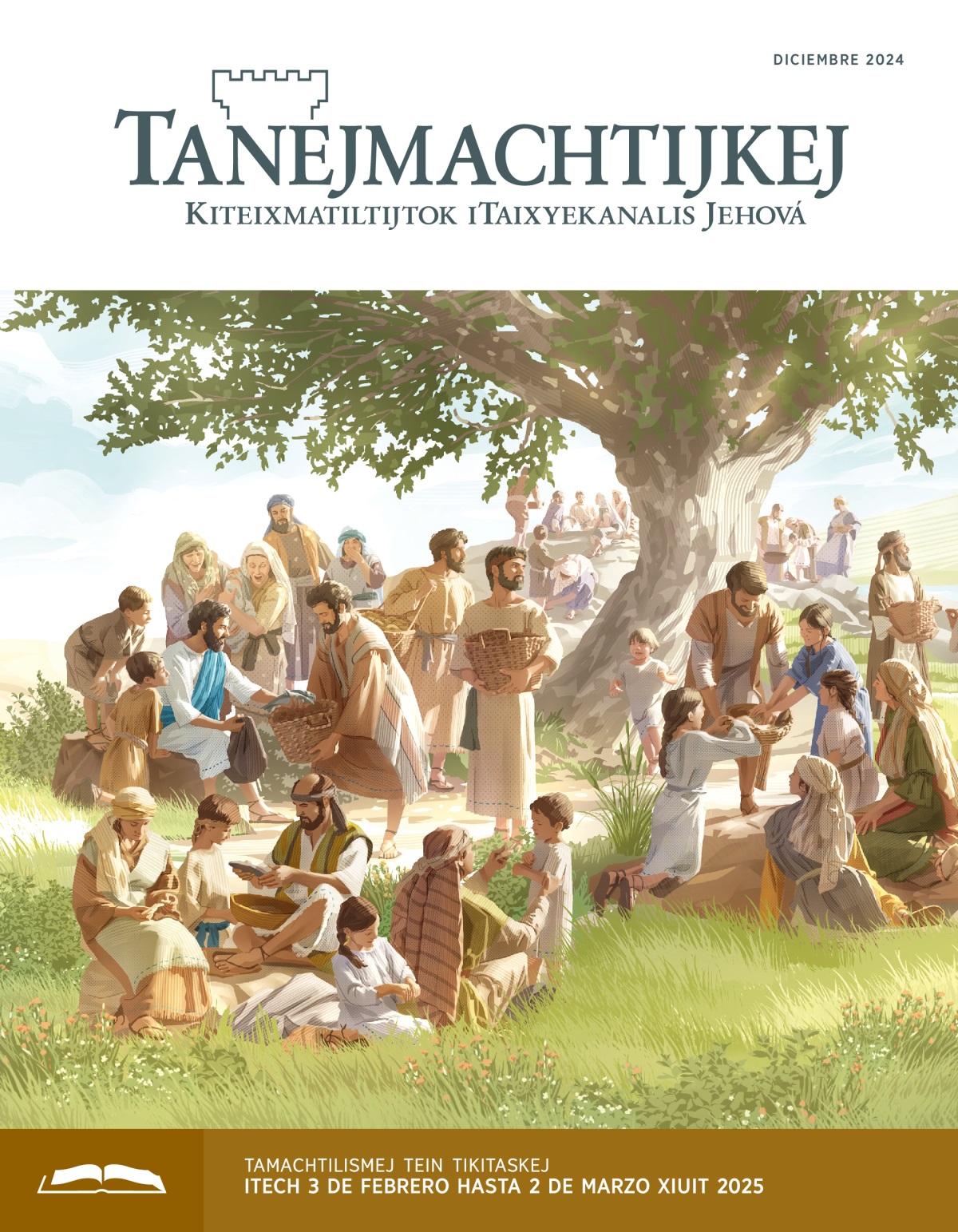 Jesús kinmaka pantsin uan pescadojtsitsin imomachtijkauan. Yejuan kinxejxelouiliaj akin ompa yetokej, takamej, siuamej uan konemej.