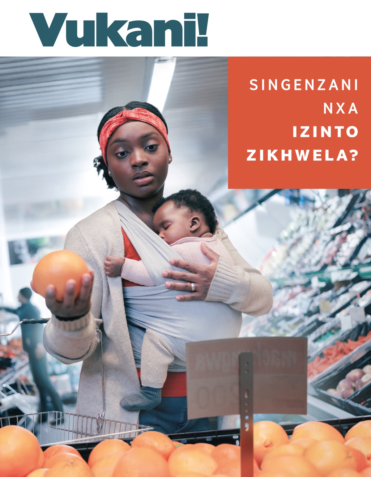 Umama ukhathazeke ngokukhwela kwezinto ngesikhathi ethenga esitolo ngapha ebhabhule umntanakhe oleleyo.