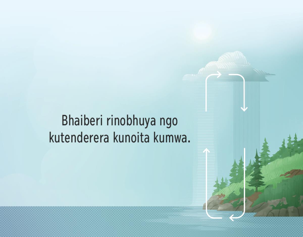 Bhaiberi rinobhuya ngo kutenderera kunoita kumwa. Zvimaseta izvi zviri kukhombija mafambire anoita kumwa, kuvha pasi kuenda mudenga, no kuvha mudenga kuviya pasi.