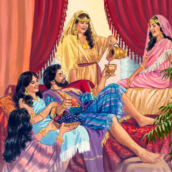 उडन्ते छोरा स्त्रीहरूको बीचमा बसेर खाँदै र पिउँदै