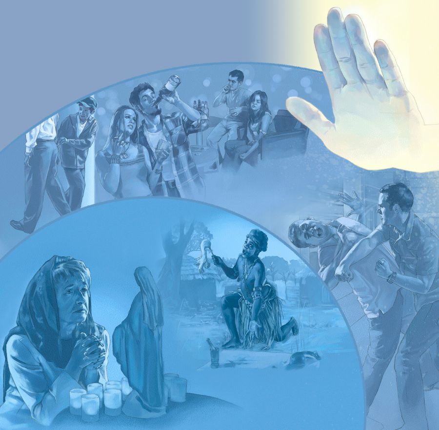 परमेश्‍वरले घृणा गर्ने कामहरू​—⁠चोरी गर्ने, मात्तिने गरी पिउने, लागूपदार्थ सेवन गर्ने, झगडा गर्ने, मूर्तिसामु प्रार्थना गर्ने, मूर्तिपूजा गर्ने