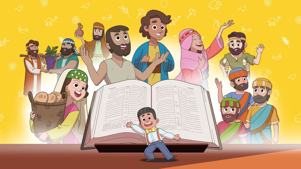 “यहोवाका साथीहरूबाट सिक” भन्‍ने भिडियो श्रृङ्‌खलाका बाइबल पात्रहरूको चित्रहरूको सङ्‌गालो। चित्रहरूको सङ्‌गालोको सबैभन्दा अगाडि एउटा ठूलो बाइबल र भिडियो श्रृङ्‌खलाको प्रस्तोता देखाइएको छ। पछाडितिर भने बाइबल पात्रहरू छन्‌।