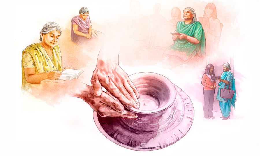 बाइबल पढेर, प्रार्थना गरेर, सभा अनि प्रचार गएर एउटी बहिनीले महान्‌ कुमाले यहोवाबाट आकार पाउँछिन्‌