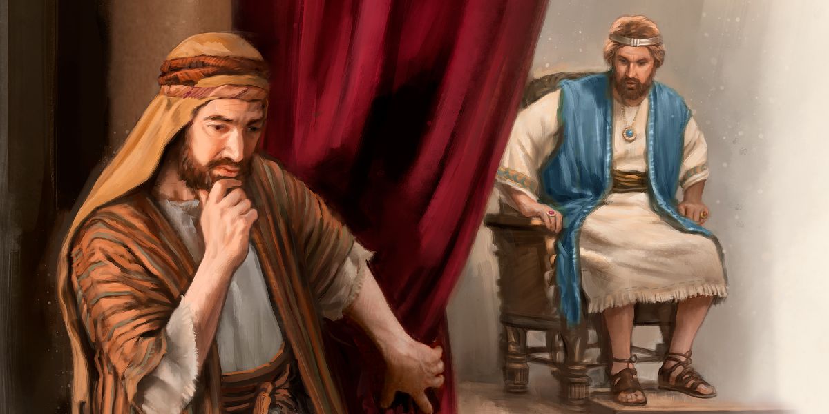 भविष्यवक्‍ता नातान राजा दाऊदलाई परमेश्‍वरको सन्देश कसरी बताउने भनेर सोच्दै