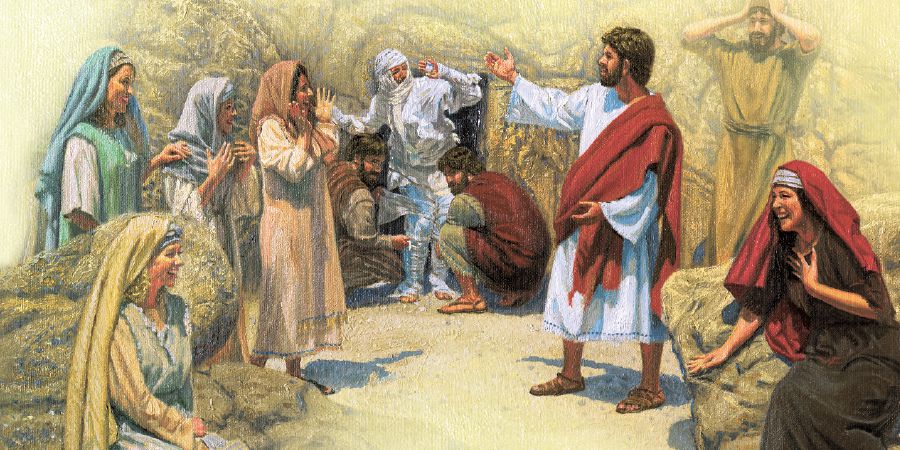 YaandjaLasarus nookuume ke ya nyanyukwa, sho Jesus a yumudha Lasarus