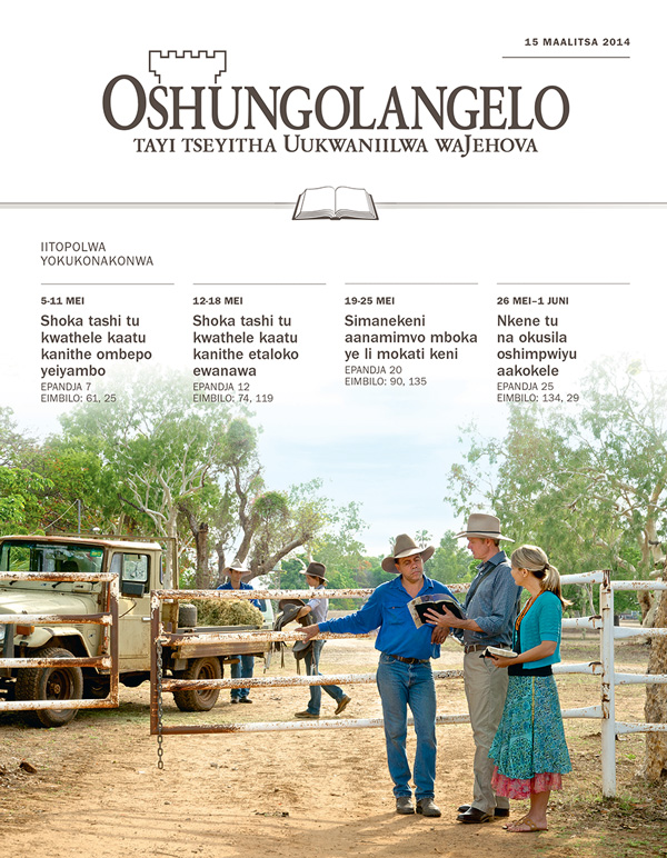 Oonzapo dhaJehova tadhi uvitha pohambo yi li koshitopolwa shokuushayi waAustralia