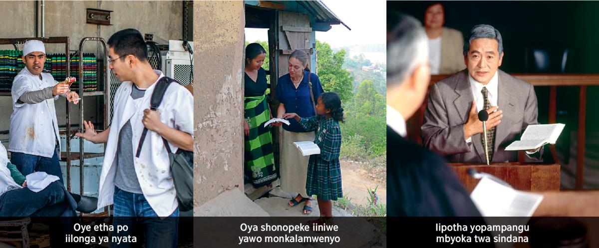 1. Omulumentu ta tindi ekaya; 2. Omumwameme e li momapya kondje yoshilongo shawo; 3. Omumwatate e li mompangu