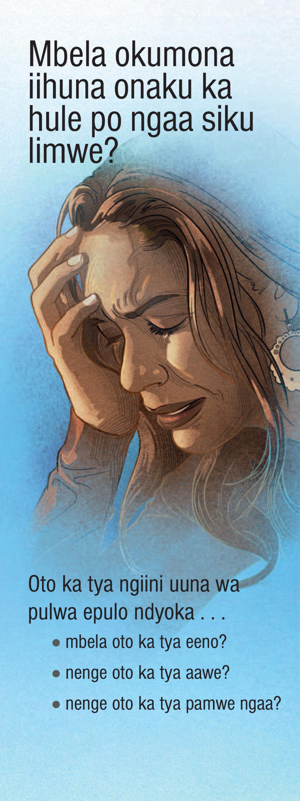 Mbela okumona iihuna onaku ka hule po gaa siku limwe?