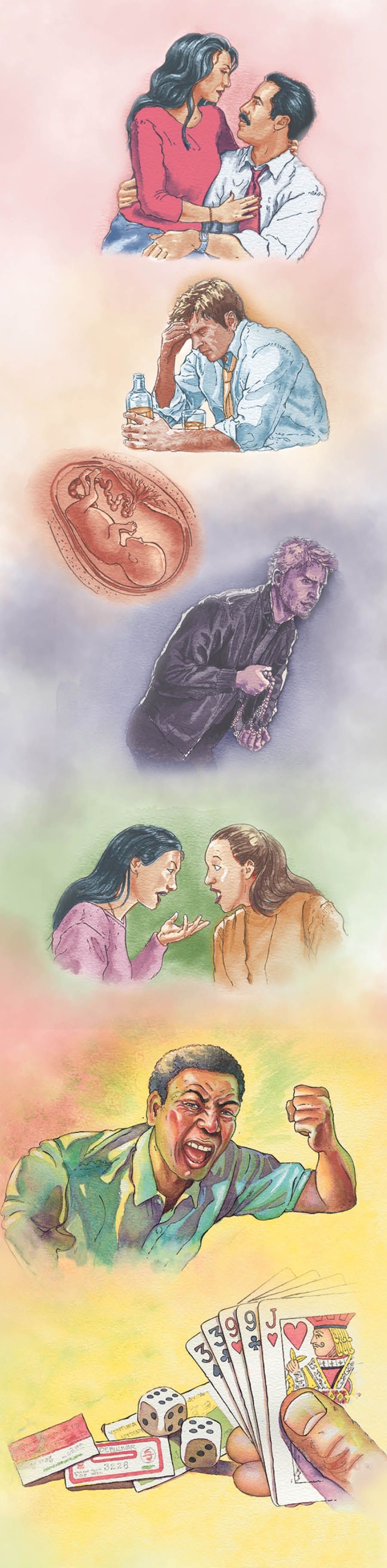 Tau mena ne vihiatia e Iehova kua putoia e tau agahala mahani fakatane mo e fifine, konahia, fakatotama, kaiha, pikopiko, ita nakai tautaofi, mo e pele tupe