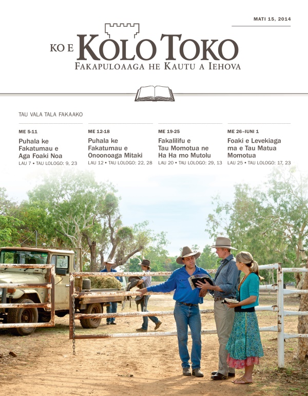 Tau Fakamoli a Iehova ne fakamatala he faama lahi ne toka e tau povi he faahi tua i Ausetalia
