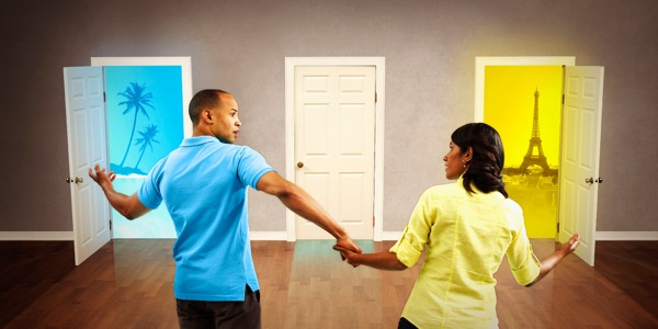 Man en vrouw die van mening verschillen