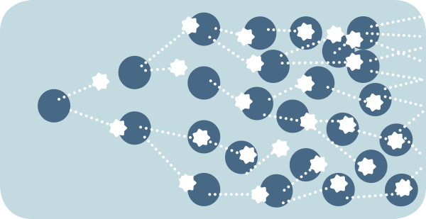 Malariaparasieten die rode bloedcellen binnendringen en laten barsten