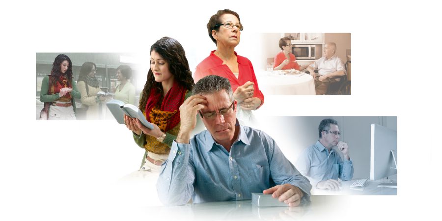 Broeders en zusters die voor Gods zegen vechten door gebed, Bijbellezen, velddienst en persoonlijke studie