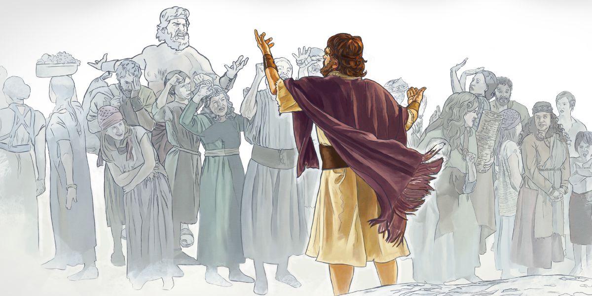 Noach die predikt in een slechte wereld