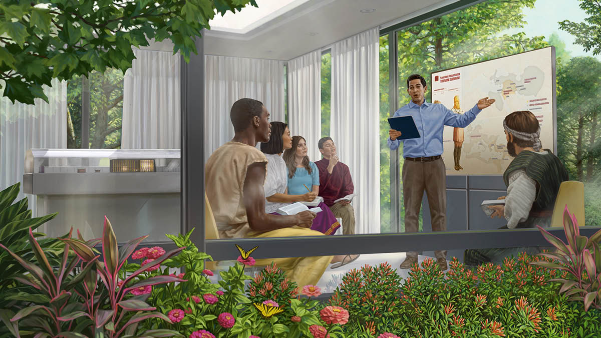 Omo Paradiso, mughala wetu anemukangirirya abalyalubuka. Anemukolesya akarte n’epitsa akakania esyonzoli sya Nebukadeneza esiri omo Danieli esura 2 nga sikasond’ibugha sit’iki.