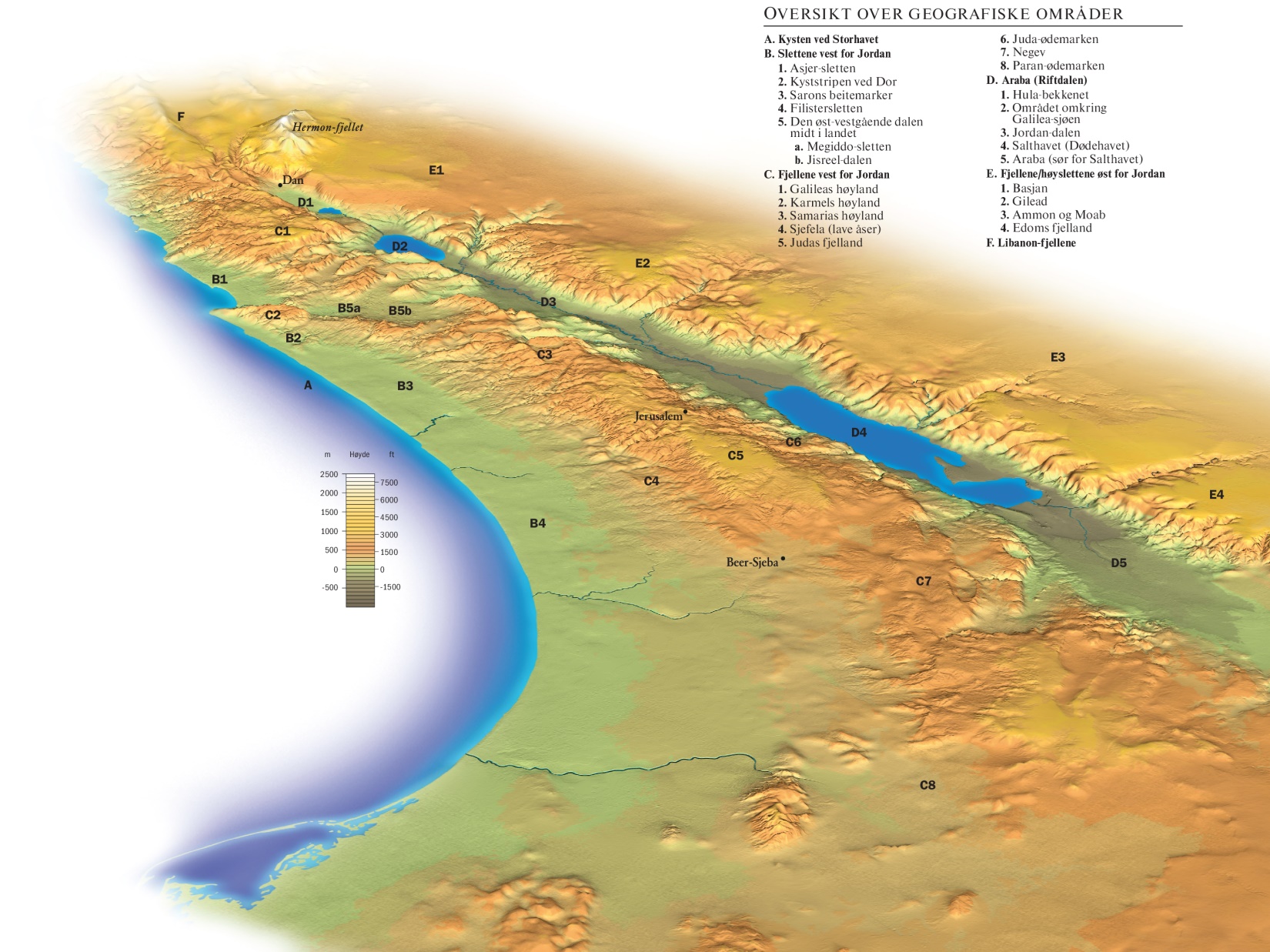 Landets topografi