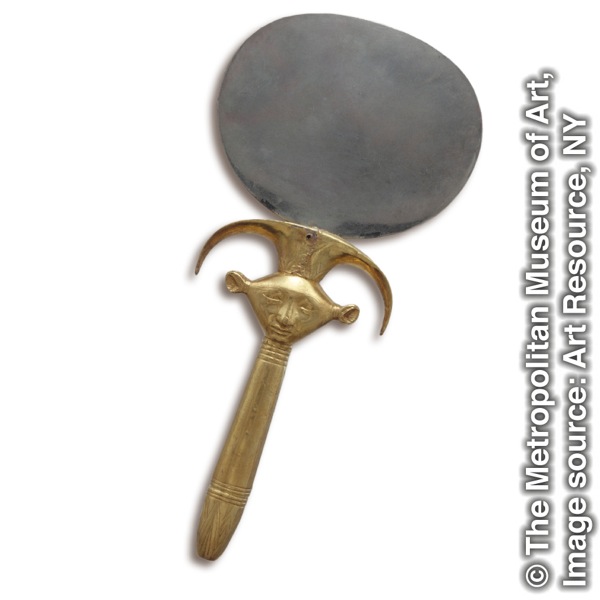 Et gammelt egyptisk speil