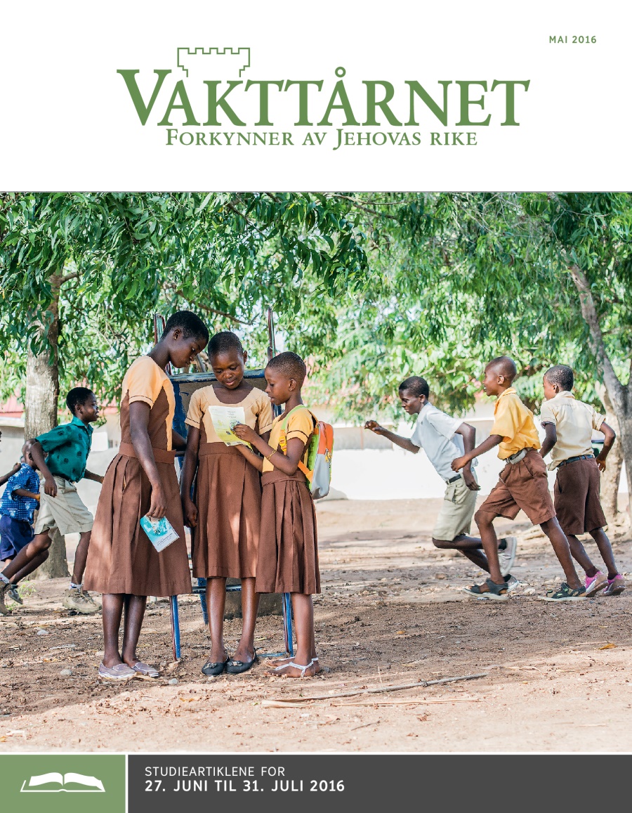 Studieutgaven av Vakttårnet, mai 2016