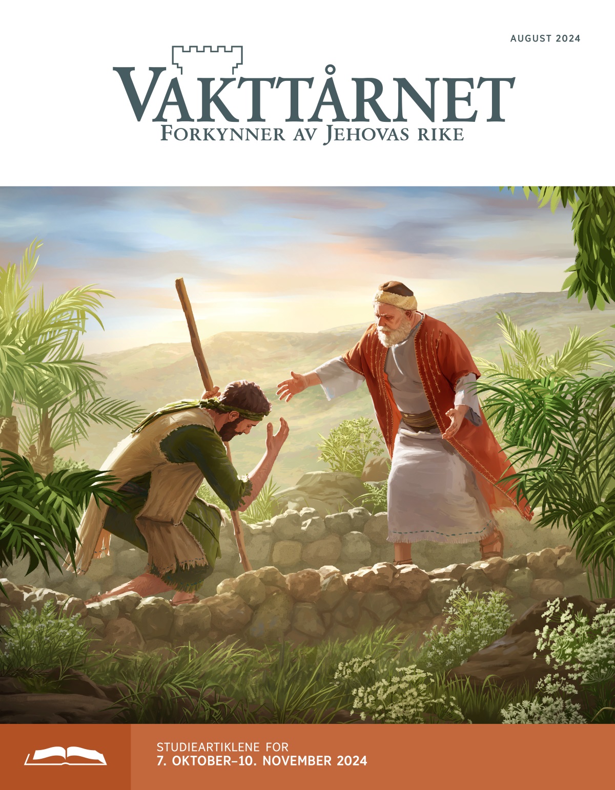 Den bortkomne sønnen i Jesu illustrasjon bøyer seg ned for faren sin, som løper mot ham for å omfavne ham.