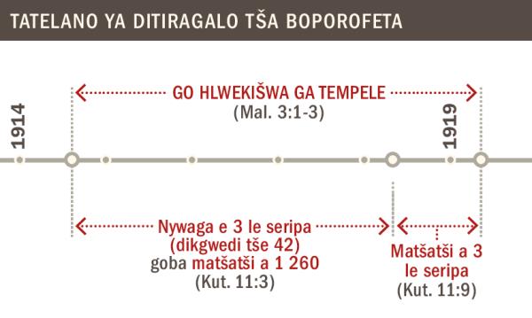 Tatelano ya ditiragalo tša modiro wa go hlwekišwa ga tempele go tloga ka 1914 go ya go 1919