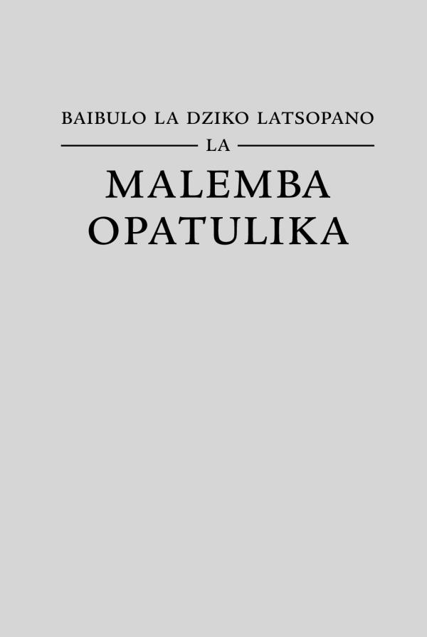 Chikuto cha Baibulo la Dziko Latsopano la Malemba Opatulika