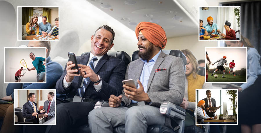 Omulume watyo oo woko Caucasia no woko Sikh vekahi okulituma ono foto mbulekesa ovipuka vielifwa valinga, ngetyi okukala nombunga, okuyumba ombola, novilinga.