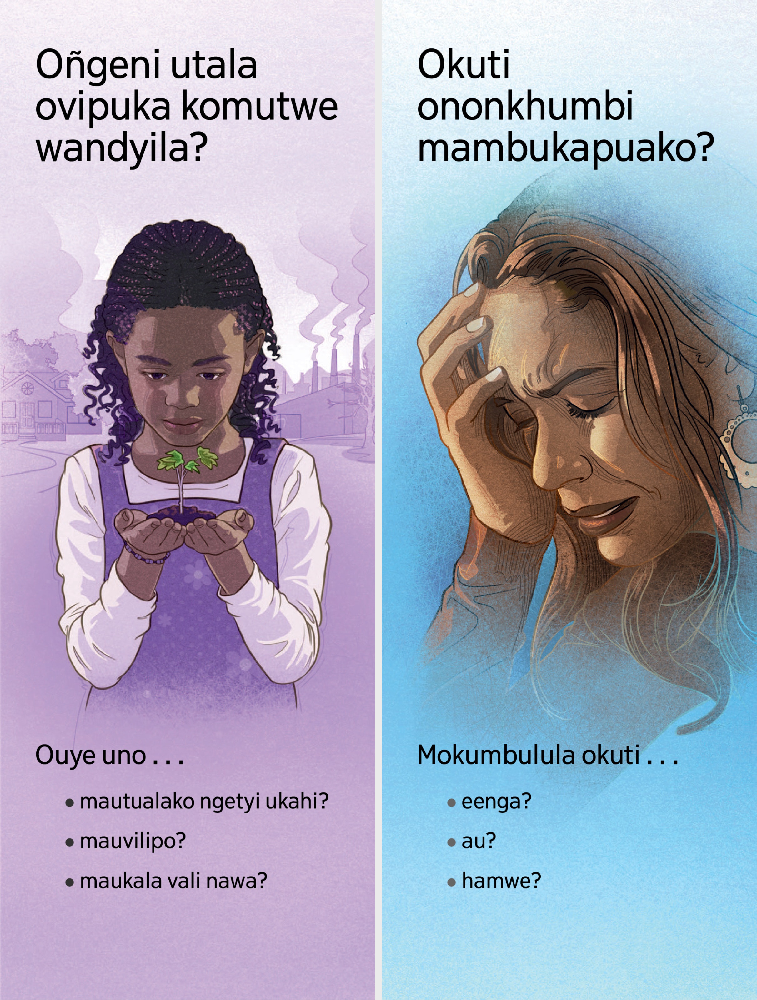 Onotalatatu: “Oñgeni Utala Ovipuka Komutwe Wandyila?” noyokuati “Okuti Ononkhumbi Mambukapuako?”