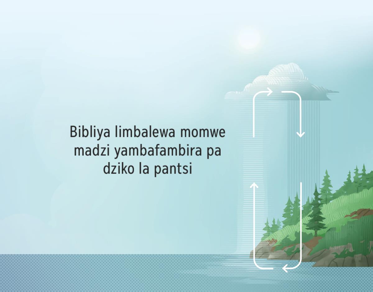 Bibliya limbafotokoza momwe madzi yambafambira pa dziko la pantsi. Misewe ikulatiza nthawe yomwe madzi yambamala yakuzungulira, yakulatiza momwe madzi yambafambira kucoka pa dziko la pantsi kuyenda kudzulu.