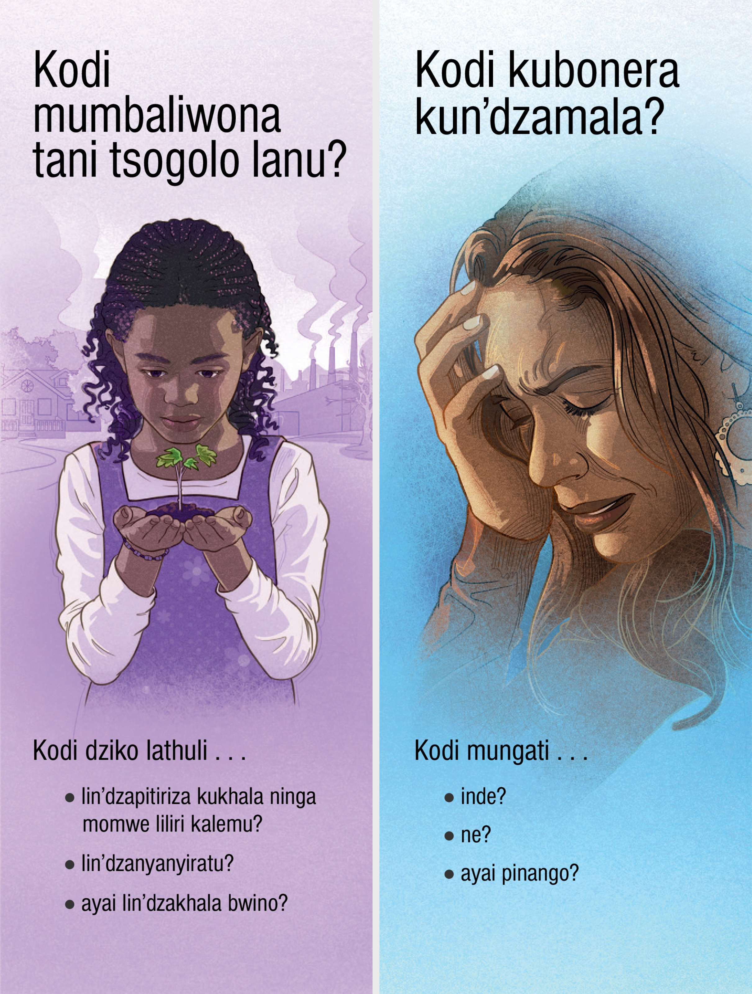 Katsamba kakuti “Kodi mumbaliwona tani tsogolo lanu?” na kakuti “Kodi kubonera kun’dzamala?”