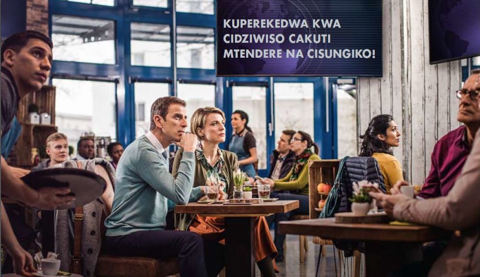 Wanthu omwe ali pa mbuto yakumwera caya, akutetekera nkhani pa TV, pamwepo akubva cidziwiso cakuti ‘mtendere na cisungiko,’ ndipo wanthuwo akudabwa kwene-kwene na nkhaniyo. Koma banja la Mboni lomwe likupuma pa mbutoyo, pambuyo pa kupalizira likudabwa lini ne na pang’onopo