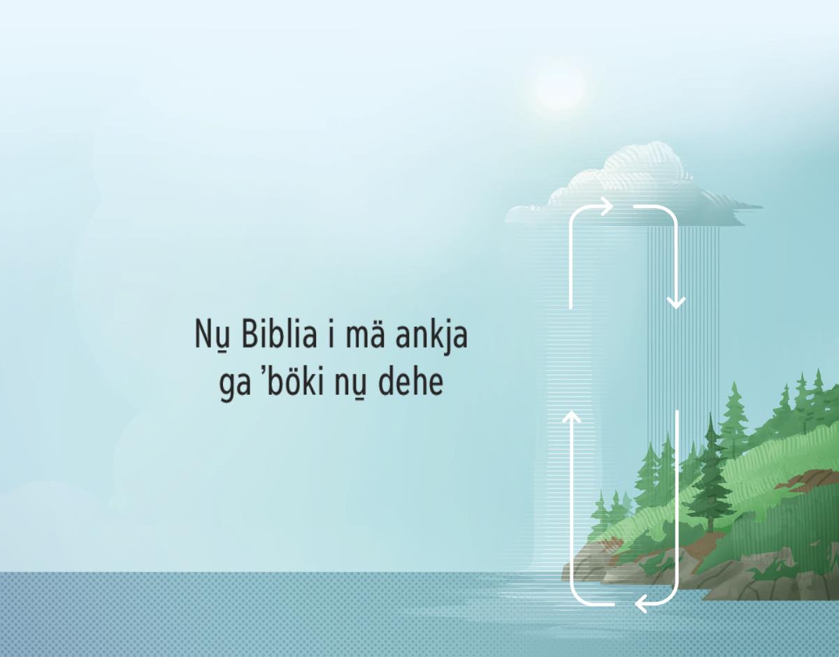 Nu̱ Biblia i mä ankja ga ʼböki nu̱ dehe. Yä flecha i ʼböki ngu ʼna reló. I ʼudi ankja nu̱ dehe i ʼbu̱i a joi ri bötse amaña nihi ankja ri gohi.