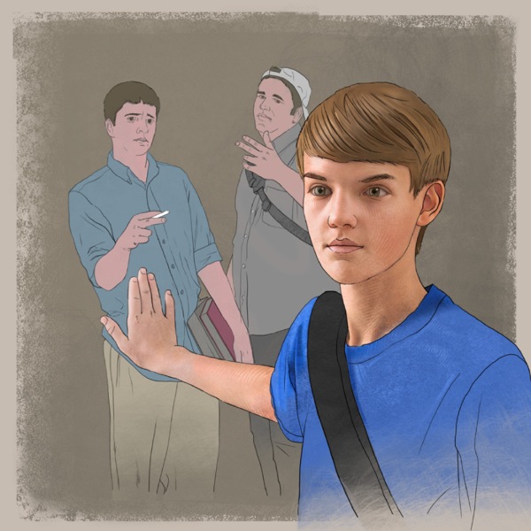 ਇਕ ਨੌਜਵਾਨ ਮੁੰਡਾ ਸਿਗਰਟ ਪੀਣ ਤੋਂ ਮਨ੍ਹਾ ਕਰਦਾ ਹੋਇਆ