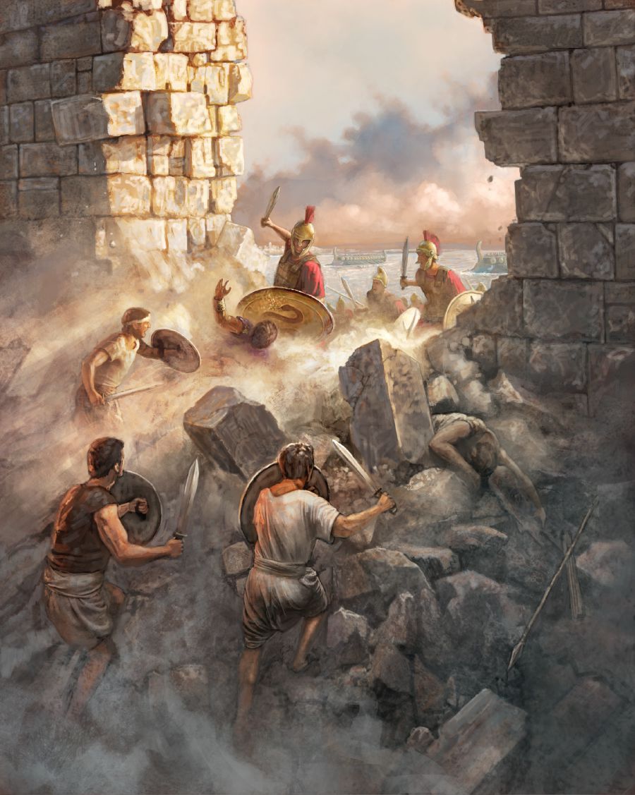 Dineral na saray sundalo nen Alexander the Great so syudad na Tiro ya walad isla