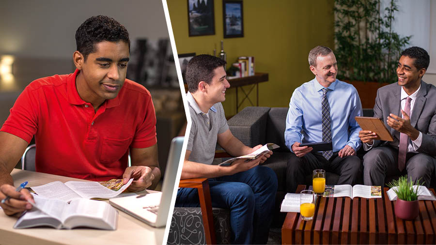 Collage: 1. Brother ya manpaparaan ta intagar dan man-Bible study. 2. Aman met lanlamang ya brother ya walay iyaarum ton komento legan na Bible study.