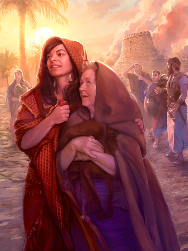 Rahab i su famia pará meimei di e ruinanan di Yériko