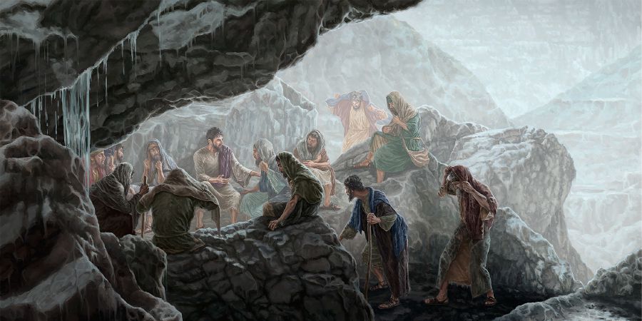 Hesus i su disipelnan ta skonde pa áwaseru