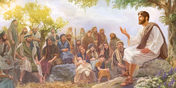 Hesus ta siña e multitut
