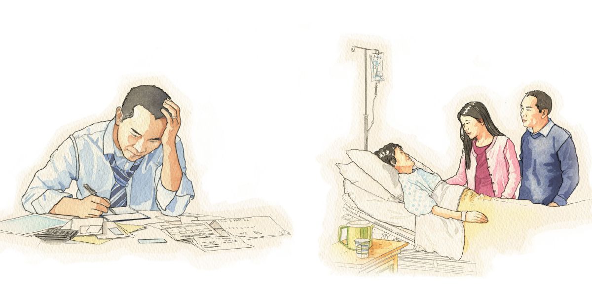Un hòmber ta preokupá, entre otro, pasobra e tin resibu di paga i pasobra su ser kerí ta den hospital